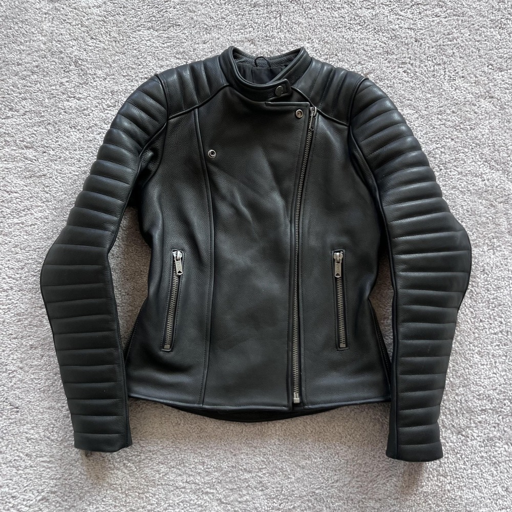 ATWYLD All‎ Time 2.0 Moto Leather Jacket Womens XS Black